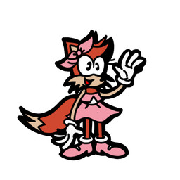 accessory clothing dress eyelashes female fur gloves hair_accessory hair_ribbon handwear orange_body orange_fur pink_clothing pink_dress ribbons simple_background solo tail white_background j3sterj3ster sega sonic_the_hedgehog_(comics) sonic_the_hedgehog_(series) sonic_the_hedgehog_(shogakukan) patty_(sonic) canid canine fox mammal 1:1 low_res