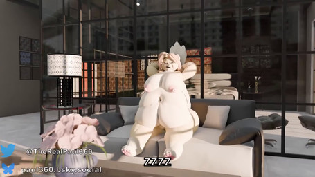 anthro female food larger_female macro magic_user morbidly_obese morbidly_obese_female obese obese_female overweight overweight_female size_difference solo weight_gain paul360 16:9 animated hi_res huge_filesize long_playtime sound widescreen