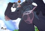 abdominal_scar abs arm_tuft asian_clothing balls_outline barazoku bathing beard beard_ponytail belly_hair biceps black_sclera blue_body blue_nipples body_hair bulge chest_hair chest_scar clothed clothing cloud detailed_bulge east_asian_clothing elbow_tuft facial_hair facial_piercing fangs forearm_muscles fundoshi fundoshi_only genital_outline hair hairy hand_on_leg hand_on_thigh happy_trail horn japanese_clothing leg_hair looking_aside low-angle_view male manly mature_male muscular muscular_legs muscular_thighs navel nipples nose_piercing nose_ring obliques pecs penis_outline piercing plant pouring_onto_self pouring_water ring_piercing scar solo standing stubble teeth topless translucent translucent_clothing translucent_fundoshi translucent_underwear tree triceps tuft underwear underwear_only washing_self water water_droplets wet wet_clothing white_hair worm's-eye_view yellow_eyes nsfwshamecave stangart asian_mythology east_asian_mythology japanese_mythology mythology demon horned_humanoid humanoid oni yokai 2024 hi_res