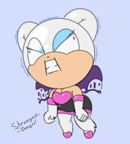 5_fingers angry anthro bat_wings big_head blue_background blue_eyelids clenched_teeth clothed clothed_anthro clothed_female clothing derp_eyes dot_nose dot_pupils eyelashes female female_anthro fingers fist flapping_wings fully_clothed fully_clothed_anthro fully_clothed_female glistening glistening_head gloves grey_text handwear head_expansion heart_clothing heart_symbol huge_head membrane_(anatomy) membranous_wings multicolored_body multicolored_clothing no_eyebrows purple_wings round_head simple_background simple_eyes solo teeth text two_tone_body wings strangest-danger sega sonic_the_hedgehog_(series) rouge_the_bat bat mammal 2022 artist_name hi_res