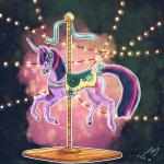 amusement_ride bridle carousel fashion_saddle female feral horn lights saddle solo shaiza7 friendship_is_magic hasbro my_little_pony mythology twilight_sparkle_(mlp) equid equine horse mammal mythological_creature mythological_equine pony unicorn 1:1 hi_res