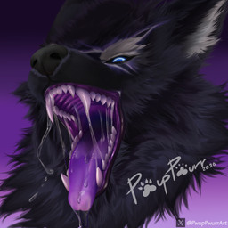 anthro artist_pwuppwurrart bodily_fluids dripping drooling fangs male open_mouth saliva saliva_drip saliva_on_tongue saliva_string solo teeth tongue tongue_out mythology noctrys_nihil_nebulus shadow_wolf canid canine dire_wolf hybrid mammal mythological_canine mythological_creature prehistoric_species void_monster void_wolf werecanid werecanine werecreature werewolf 1:1 absurd_res hi_res