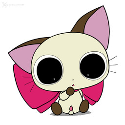 animal_genitalia animal_penis anthro balls big_eyes bow_ribbon brown_body brown_fur casual_erection casual_nudity chibi erection feline_genitalia feline_penis front_view fur genitals male neck_bow nude penis ribbons simple_background sitting solo toony whiskers white_background white_body white_fur godforgiveme4 nyanpire chachamaru_(nyanpire) domestic_cat felid feline felis mammal siamese_cat 1:1 2026 digital_media_(artwork) full-length_portrait hi_res portrait signature