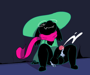 anthro ball_fondling balls big_balls black_balls black_body black_fur black_penis bodily_fluids bottomless clothed clothing cum cumshot disembodied_hand duo ejaculation eyes_closed fondling foreskin fur genital_fluids genitals glans handjob humanoid_genitalia humanoid_penis looking_pleasured male orgasm penile penis pink_glans sex smile solo_focus rabblet deltarune undertale_(series) ralsei bovid caprine darkner goat mammal 2018 hi_res
