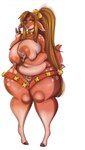 anthro bell belly big_breasts blush bodily_fluids breasts brown_hair curvy_figure female fur genital_fluids genitals hair hand_on_breast holding_breast huge_breasts huge_thighs jingle_bell lactating looking_at_viewer mature_female milk nipples one_eye_closed open_mouth open_smile overweight overweight_female pubes pussy red_body red_fur smile solo tan_body tan_fur thick_thighs vaginal_fluids voluptuous wide_hips wink yellow_eyes penni-chan69 deer mammal new_world_deer reindeer hi_res