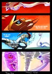 blue_body claws comic courtship dialogue digital_media_(artwork) dragon dragonair dratini duo english_text evadne_(grimart) feathered_wings feathers female flying generation_1_pokemon generation_5_pokemon grimart group haxorus looking_at_another love love_at_first_sight male mythological_creature mythological_scalie mythology nintendo open_mouth outside pitane_(grimart) pokemon pokemon_(species) pokemon_move prometheus_(grimart) romantic scalie simple_background sky tail teeth text thoughts trio white_text wings