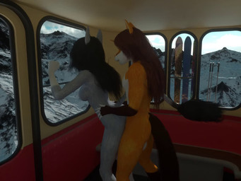 ambiguous_penetration anthro duo erection female from_behind_position genitals male male/female mountain nude penetration penis sex skiis snow littlefisky asinus canid canine donkey equid equine fox mammal 2026 3d_(artwork) 3d_animation 4:3 animated digital_media_(artwork) hi_res no_sound short_playtime video