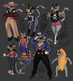 accessory alternative_fashion anthro banana_costume bent_over black_bottomwear black_clothing black_pants bodily_fluids bottomwear bow_ribbon clothing crying dialogue femboy footwear furgonomics gesture goth hand_gesture hand_in_pocket hat headgear headwear horn jacket jewelry looking_at_viewer looking_away lying male multiple_outfits multiple_poses on_front pajamas pants playboy_outfit plushie pockets pose sad shoes shorts simple_background skull_and_crossbones solo standing sun_hat tail tail_accessory tail_jewelry tears text tired tongue tongue_out topwear v_sign workout_clothing pajamamcham jaspar_(pajamamcham) domestic_cat felid feline felis mammal english_text sketch