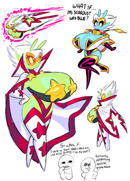 antennae_(anatomy) armwear big_breasts blue_body blue_skin blush breasts cleavage cloak clothed clothing curvy_figure elbow_gloves eyewear female fingers flying gloves green_body green_skin hair hands_on_own_hips handwear huge_breasts humanoid_pointy_ears legwear nipple_outline not_furry pointy_ears skimpy text thick_thighs thigh_highs topwear voluptuous white_hair wide_hips theguywhodrawsalot valerie_(theguywhodrawsalot) alien alien_humanoid human humanoid mammal absurd_res english_text hi_res