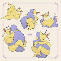 4_fingers anthro anthro_focus anthro_penetrated areola big_breasts bodily_fluids breast_squish breasts carrying_another carrying_partner cum duo faceless_character faceless_human faceless_male featureless_feet feet female female_anthro female_focus female_on_human female_penetrated fingers fur genital_fluids genitals glans handjob heart_eyes heart_symbol hug huge_breasts hugging_during_sex human_on_anthro human_penetrating human_penetrating_anthro interspecies male male/female male_human male_on_anthro male_penetrating male_penetrating_female mole_under_eye multiple_poses nipples nude nude_anthro nude_female penetration penile penis pokephilia pose sex simple_background sleeping sound_effects squish vowelless vowelless_sound_effect vulva yellow_areola yellow_body yellow_fur yellow_nipples zzz trapagon_(artist) nintendo pokemon lepsi_(trapagon) generation_1_pokemon human hypno_(pokemon) mammal pokemon_(species) 1:1 2025 digital_media_(artwork) hi_res