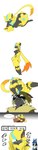 absurd_res anthro breasts electronics felid female generation_4_pokemon generation_7_pokemon hi_res legendary_pokemon long_image lucario male mammal monitor nintendo pokemon pokemon_(species) punkydreamer tall_image zeraora