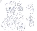 ahoge angry anthro bench blush blush_lines blushing_at_viewer bodily_fluids chastity_cage chastity_cage_only chastity_device chastity_device_only cheek_tuft contextual_arrow covering covering_crotch covering_self cute_fangs disembodied_hand disembodied_penis dripping electronics embarrassed exhibitionism eyewear eyewear_only facial_tuft fangs flat_chastity_cage fur genital_fluids genitals glasses grass hair high-angle_view humiliation kemono leaking_precum leopard_spots lock_symbol looking_at_viewer male navel nipples nude nude_anthro nude_male penis phone photo plant precum precum_drip public public_exposure public_humiliation public_nudity round_glasses rubbing_penis simple_background solo spots tail tail_around_leg tail_coil tail_tuft tears teary_eyes teeth tuft wearing_chastity_cage wearing_chastity_device wearing_glasses young young_male snepause shen_(snepause) felid feline mammal pantherine snow_leopard blue_and_white monochrome