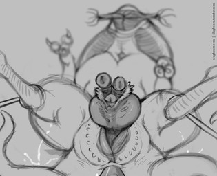 bdsm bodily_fluids bondage bound cum ejaculation feral genital_fluids genitals male nightmare_fuel orgasm penis solo unusual_anatomy unusual_genitalia unusual_penis oddbird alien monster unknown_species 2d_animation animated frame_by_frame
