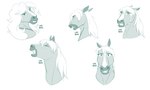 bodily_fluids crying emotion_chart female feral happy looking_at_viewer open_mouth open_smile sad simple_background smile solo tears text tongue white_background smutty_pancakes centaurworld netflix horse_(centaurworld) equid equine horse mammal 5:3 english_text hi_res monochrome