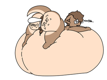 after_anal after_sex anthro balls belly big_belly bodily_fluids brown_body countershading cum cum_drip cum_fart cum_from_ass cum_from_mouth cum_in_ass cum_in_mouth cum_inflation cum_inside cum_on_balls cum_on_perineum cum_through dripping ears_down fucked_silly genital_fluids genitals huge_belly hyper hyper_belly hyper_inflation inflation looking_away lying lying_on_own_belly male narrowed_eyes nude on_front perineum pivoted_ears simple_background solo sound_effects spiral spiral_eyes tail tail_aside text white_background young young_anthro young_male kinkyboiuwu ollie_(kinkyboiuwu) mammal mustelid otter 4:3 english_text hi_res