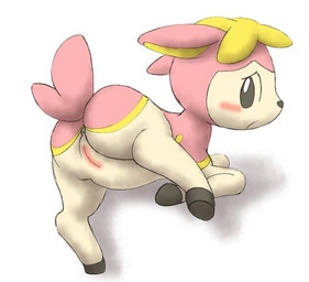 anus female feral genitals hooves humanoid_genitalia humanoid_vulva looking_at_viewer simple_background solo vulva white_background unknown_artist nintendo pokemon deer deerling generation_5_pokemon mammal pokemon_(species) spring_deerling