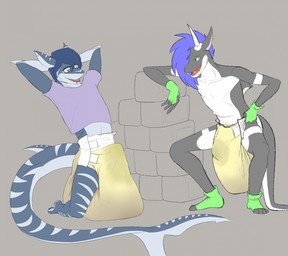 ageplay anthro big_diaper black_body blue_body blue_hair bodily_fluids clothed clothing crouching cum cum_in_diaper diaper diaper_only duo erection erection_in_diaper excessive_feces eyewear feces full_diaper genital_fluids glasses green_eyes hair hand_on_diaper hands_behind_head horn huge_diaper hyper hyper_feces hyper_soiling hyper_wetting infantilism kneeling leaning leaning_backward long_tail male multicolored_body open_mouth open_smile pantsless piercing purple_clothing purple_hair purple_shirt purple_topwear relaxed_expression roleplay sagging_diaper shark_tail shirt smile soiled_diaper soiling tail tenting topless topwear touching_diaper two_tone_body unclean_diaper urine used_diaper wearing_diaper wearing_glasses wet_diaper white_body lonegreenorcacalf mythology zachary_byrne aquatic cetacean dolphin dragon fish hybrid mammal mythological_creature mythological_scalie oceanic_dolphin orca scalie shark toothed_whale hi_res