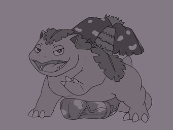 animal_genitalia animal_penis balls big_balls big_penis equine_genitalia equine_penis feral genitals huge_penis male penis solo conditional_dnp vanzard nintendo pokemon generation_1_pokemon pokemon_(species) venusaur 4:3 absurd_res hi_res