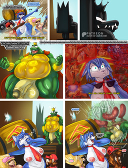 anthro breasts death_stare dialogue female genitals male nude penis text vulva thebigbadwolf01 donkey_kong_(series) nintendo ocarina_of_time star_fox the_legend_of_zelda diddy_kong dixie_kong king_k._rool krystal_(star_fox) navi canid canine fairy fox kong kremling mammal primate scalie absurd_res comic english_text hi_res