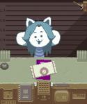 bell book clock clothed clothing document female feral fur hair lever metric_unit number passport solo unit watch sulfurado papers_please undertale undertale_(series) temmie_(undertale) mammal tem 5:6 low_res