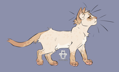 ambiguous_feral ambiguous_gender feral freckled_back freckled_face freckled_hips freckled_legs freckled_shoulders freckled_thighs freckles fur inner_ear_fluff leg_markings logo markings mouth_closed orange_body orange_eyes orange_fur pawpads pink_pawpads side_view simple_background socks_(marking) solo spot_freckles spots spotted_back spotted_body spotted_face spotted_fur spotted_hips spotted_legs spotted_markings spotted_shoulders spotted_tail spotted_thighs tail tail_markings tan_body tan_fur tan_inner_ear_fluff text tuft whiskers white_body white_fur justkiddinb domestic_cat felid feline felis mammal artist_logo artist_name hi_res