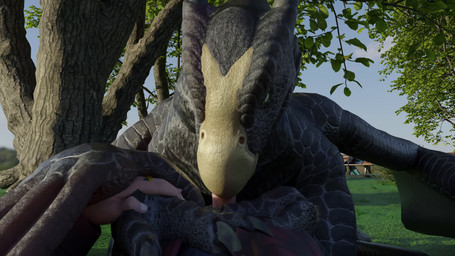 beak beak_fetish beak_play beak_sex beakjob bestiality caught_in_the_act erection female female_feral female_focus female_on_human female_penetrated feral feral_penetrated first_person_view genitals group human_on_feral human_penetrating human_penetrating_female human_penetrating_feral human_pov humanoid_genitalia humanoid_penis interspecies larger_penetrated looking_at_viewer male male/female male_on_feral male_penetrating male_penetrating_female male_pov oral oral_penetration outside outside_sex penetration penile penile_penetration penis penis_in_mouth public public_sex sex size_difference solo_focus teeth throbbing throbbing_penis tongue tongue_out trio decary mythology the_nature_of_predators background_character beaky_(pb472) nohklu avian dragon human krakotl_(the_nature_of_predators) mammal mythological_creature mythological_scalie scalie 16:9 3d_(artwork) 3d_animation animated digital_media_(artwork) hi_res no_sound short_playtime video widescreen