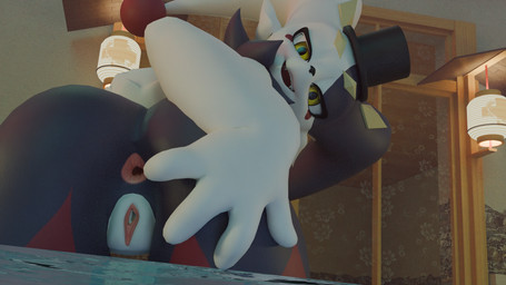 anus butt butt_grab female from_behind_position genitals hand_on_butt looking_at_viewer rear_view sex smile smiling_at_viewer solo spread_anus spread_butt spread_vulva spreading vulva kuikui17 dupin_(pal) lagomorph mammal 16:9 3d_(artwork) 4k absurd_res digital_media_(artwork) hi_res widescreen