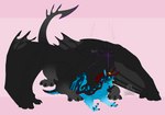 absorption_vore feral flop fur goo_body heart_symbol horn open_mouth size_difference surprised_expression tail trait_theft vore wings moghrlor mythology aethrus haloren dragon felkin mythological_creature mythological_scalie scalie absurd_res hi_res sequence