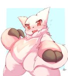 2_fingers anthro blush claws female finger_claws fingers red_eyes solo tail tsundere white_body lightmizano nintendo pokemon generation_3_pokemon pokemon_(species) zangoose hi_res