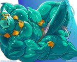 abs balls big_muscles big_penis blue_balls blue_body blue_glans blue_penis blue_precum bodily_fluids colored_precum erection genital_fluids genitals glans glistening glistening_body glistening_genitalia glistening_glans glistening_penis huge_muscles huge_penis humanoid_genitalia humanoid_penis hyper hyper_genitalia hyper_penis male muscular muscular_humanoid muscular_male not_furry open_mouth open_smile pecs penis precum simple_background smile solo unusual_bodily_fluids unusual_genital_fluids unusual_precum vein veiny_penis daiidalus epic_games fortnite poseidon_(fortnite) rippley_(fortnite) goo_creature goo_humanoid humanoid 2024 hi_res