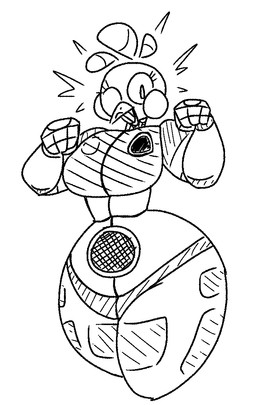 beak beakstick blush blush_stickers breasts clothed clothing female fist floating_hair furgonomics lipstick looking_at_viewer machine makeup non-mammal_breasts one_eye_closed simple_background smile solo speaker teeth thick_thighs toothed_beak white_background wide_hips wink qoolbunart five_nights_at_freddy's freddy_fazbear's_pizzeria_simulator scottgames funtime_chica_(fnaf) animatronic avian bird chicken galliform phasianid robot 2020 black_and_white digital_media_(artwork) monochrome