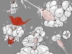 anthro balls big_balls big_muscles big_penis bodily_fluids cape clothing cum ejaculation erection fur genital_fluids genitals grey_background hand_on_nipples huge_balls huge_muscles huge_penis humanoid_genitalia humanoid_penis hyper hyper_balls hyper_genitalia hyper_muscles hyper_penis male masturbation muscular nipples nude penis pink_nipples pink_penis simple_background solo tongue tongue_out vein veiny_penis white_balls white_body white_fur stagor55 krypto_the_superdog canid canine canis domestic_dog mammal 2023