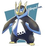 3_toes ambiguous_gender beak blue_eyes feet solo text toes tatu_wani_(artist) nintendo pokemon empoleon generation_4_pokemon pokemon_(species) 2019 english_text hi_res