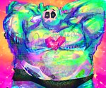 belly blush bone clothing eyebrows glistening glistening_body glitter glowing glowing_eyes hands_behind_back heart_symbol light light_beam male mastectomy_scar melee_weapon methamphetamine muscular muscular_male obese obese_male overweight overweight_male pecs pelvis ribs scar self-harm skull solo sparkles spine sword underwear weapon worried coneyeaa doug_(monster_con) goo_creature humanoid 2025 digital_media_(artwork) hi_res signature