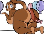 balloon balloon_fetish big_breasts big_butt breasts brown_body brown_fur butt female fur huge_butt inflatable looking_back modelling_balloon nude raised_tail shaped_balloon tail thick_thighs isolatedartest bloons_tower_defense ninja_kiwi dart_monkey_(bloons) haplorhine mammal monkey primate absurd_res hi_res