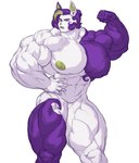 anthro big_muscles big_pecs huge_muscles huge_pecs hyper hyper_muscles hyper_pecs male muscular muscular_male pecs solo dakaliginous grier_(dakaliginous) bat mammal hi_res