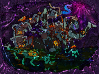 aroused bodily_fluids digested drug_usage drugs eaten_food erect_tail erection extreme_size_difference fungus genitals gore internal internal_wall magic_mushrooms messy_eater multi_arm multi_limb mushroom mushroom_cap null nullpatch organs penis rugae size_difference stomach stomach_acid tail unusual_anatomy unusual_bodily_fluids unusual_genitalia unusual_insides unusual_penis unusual_tail vore yonnixart mythology deziyonix arthropod centipede dragon elemental_creature fungi_fauna hybrid myriapod mythological_creature mythological_scalie scalie shigarshil werecreature 4:3 absurd_res hi_res huge_filesize