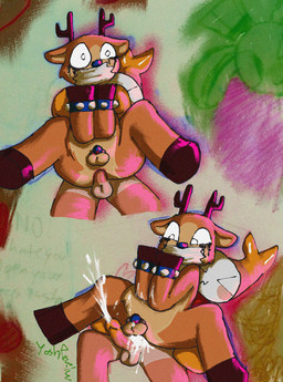 anal anal_penetration anthro anus balls bdsm belly big_butt blush bodily_fluids brown_body brown_fur butt chastity_cage chastity_device clothed clothing covered_mouth crying cum cum_in_ass cum_inside cum_on_balls cum_on_belly cum_on_body cum_on_penis cum_on_self duo ejaculation erection excessive_cum excessive_genital_fluids forced fur gag gagged genital_fluids genitals holidays hooves horn humanoid_genitalia humanoid_penis ichor looking_at_genitalia looking_at_penis male male/male male_penetrated male_penetrating mostly_nude multicolored_body multicolored_fur orange_body penetration penile penis photo_background pink_lighting pivoted_ears rape rough_anal rough_sex sad scared sex slightly_chubby slightly_chubby_male small_penis submissive tape tape_gag taped_mouth tears thick_thighs two_tone_body white_body white_fur yoshreveluv blushcrunch_studio christmas dandy's_world roblox rudie_(dandy's_world) shrimpo_(dandy's_world) aquatic arthropod crustacean deer humanoid mammal new_world_deer reindeer toon_(dandy's_world) digital_media_(artwork) mixed_media photography_(artwork) shaded