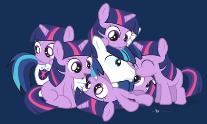 blue_eyes clone cutie_mark duo female fur hair happy horn male multicolored_hair purple_body purple_eyes purple_fur purple_hair simple_background transparent_background two_tone_hair white_body white_fur young dm29 friendship_is_magic hasbro my_little_pony mythology shining_armor_(mlp) twilight_sparkle_(mlp) equid equine mammal mythological_creature mythological_equine unicorn 5:3 alpha_channel sibling_(lore)