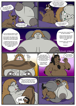 5_fingers 5_toes after_sex anthro anthro_on_anthro anthro_penetrated anthro_penetrating anthro_penetrating_anthro areola arm_scar balls belly big_areola big_balls big_belly big_breasts big_nipples big_penis big_tail black_chest_hair black_hair black_nose bloated blush blush_lines border breasts breath brown_areola brown_body brown_fur brown_hair brown_nipples buckteeth bulging_eyes chubby_cheeks claws cumflated_belly dialogue dreadlocks duo exhausted exhibitionism exposition fangs feet female finger_claws fingers flustered forest fur genitals giggle glans goofy_smile green_eyes grey_areola grey_body grey_fur grey_nipples hair huge_areola huge_balls huge_breasts huge_nipples huge_penis humanoid_genitalia humanoid_penis hyper hyper_breasts larp long_hair lying magic_user male male/female male_on_top messy_hair multiple_rounds muscular muscular_anthro muscular_arms muscular_legs muscular_male navel nipples notched_ear nude nude_anthro nude_female nude_male obese obese_anthro obese_female obese_male on_back on_top outie_navel overweight overweight_anthro overweight_female overweight_male panting penetration penis plant public public_sex scar sex snaggle_tooth snickering speech_bubble squirrel_tail tail teeth text thick_thighs thief thud toe_claws toes tree vaginal vaginal_penetration vein veiny_penis white_border wide_hips eth_(artist) lina_(eth) starknight_(starknight321) gnoll hyena mammal rodent sciurid tree_squirrel 2023 comic english_text hi_res multiple_scenes