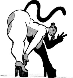 anthro bent_over big_breasts big_butt breasts butt clothing female footwear gesture hand_gesture hanging_breasts high_heels huge_breasts huge_butt huge_thighs looking_at_viewer nude shoes smile smiling_at_viewer solo tail thick_thighs v_sign pokuyuno239 monique_(pokuyuno239) haplorhine mammal monkey primate digital_media_(artwork) greyscale hi_res monochrome
