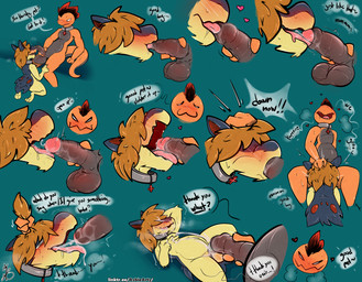 anthro anthro_on_anthro balls bdsm belly blush bodily_fluids chastity_cage chastity_cage_only chastity_device chastity_device_only close-up collar collar_only cum cum_drip cum_in_mouth cum_inside cum_on_body cum_on_face cumshot dialogue dominant drinking drinking_cum dripping duo ejaculation fellatio flaccid foreskin foreskin_play genital_fluids genitals glans good_boy hair hair_covers_eye hair_grab hand_on_head humanoid_genitalia humanoid_penis interspecies interspecies_domination licking lying male male/male male_anthro nude on_back open_mouth oral partially_retracted_foreskin penile penis penis_on_tongue pet_praise petplay praise retracted_foreskin retracting_foreskin roleplay sex simple_background speech_bubble teal_background text tongue tongue_in_foreskin tongue_out touching_hair wearing_chastity_cage wearing_chastity_device asbiearts conditional_dnp nintendo pokemon ace_(tuftydoggo) asbie fan_character generation_2_pokemon generation_5_pokemon pokemon_(species) quilava scrafty 2025 absurd_res alternate_version_at_source digital_drawing_(artwork) digital_media_(artwork) english_text hi_res sequence
