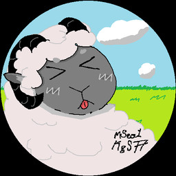 ambiguous_gender cloud feral grass horn mseal mseal_kgs77 outside plant solo toony bovid caprine mammal sheep icon