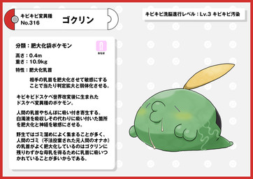 bodily_fluids border cum genital_fluids pokedex pokedex_entry pokedex_number red_border simple_background solo text white_background nikunigushii nintendo pokemon generation_3_pokemon gulpin pokemon_(species) absurd_res hi_res japanese_text translation_request