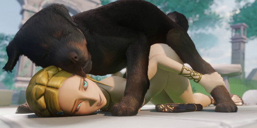 ambiguous_penetration ass_up bestiality black_body black_fur black_tail blonde_hair blue_eyes blurred_background butt clothing depth_of_field duo feet female female_on_feral female_penetrated feral feral_penetrating feral_penetrating_female feral_penetrating_humanoid footwear fur hair humanoid_on_feral humanoid_penetrated interspecies light-skinned_female light_body light_skin male male/female male_penetrating male_penetrating_female male_penetrating_humanoid nude obscured_penetration open_mouth outside outside_sex paws penetration penile penile_penetration quick_thrusting sex side_view tail teeth tongue tongue_out blueberg breath_of_the_wild nintendo the_legend_of_zelda princess_zelda canid canine canis domestic_dog humanoid hylian mammal 2025 3d_(artwork) 3d_animation absurd_res animated digital_media_(artwork) hi_res no_sound short_playtime video