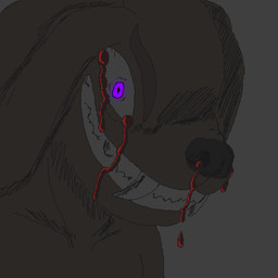 ambiguous_gender anthro blood blood_from_eye bodily_fluids gore nosebleed simple_background solo redxw_(artist) canid canine mammal 1:1 animated animated_gif digital_media_(artwork) hi_res pixel_(artwork) pixel_animation short_playtime