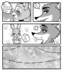 2017 anthro canid canine comic dialogue disney english_text european_rabbit female fox fur hi_res judy_hopps lagomorph leporid male mammal nacchan96 nick_wilde oryctolagus rabbit red_fox text true_fox zootopia