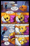 absolutedream absurd_res alphys comic dialogue duo english_text eyewear fish furniture glasses hi_res inside lizard marine pillow reptile scalie sofa text tired undertale undertale_(series) undyne