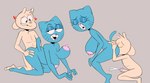 age_difference all_fours anal anthro anthro_on_anthro areola big_areola big_breasts blue_body bodily_fluids bouncing_breasts breasts crouching cum cumshot duo ejaculation erect_nipples eyebrows eyelashes eyes_closed female from_behind_position genital_fluids genitals grey_background hand_on_butt hand_on_knee hand_on_leg hands-free head_tuft heart_symbol lidded_eyes looking_at_another looking_at_partner looking_back looking_pleasured male male/female male_rimming_female markings mature_anthro mature_female nipples nude older_anthro older_female older_penetrated open_mouth oral oral_orgasm orgasm orgasm_from_rimming penetration penis pink_areola pink_nipples pink_nose raised_eyebrow rimming sex simple_background tan_body teeth tongue tuft whisker_markings young younger_anthro younger_male revolverj cartoon_network the_amazing_world_of_gumball chi_chi mary_senicourt bovid caprine domestic_cat felid feline felis goat mammal 2021 hi_res