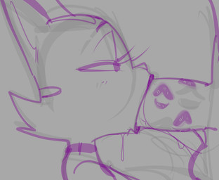 anthro anthro_penetrated balls bedroom_eyes big_breasts big_ears big_eyes big_penis blush blush_lines bodily_fluids breasts cheek_tuft choker dripping duo eyelashes faceless_character faceless_male facial_markings facial_tuft fellatio female female_penetrated fur fur_tuft genitals half-closed_eyes head_markings huge_penis iris jewelry kiss_mark kiss_mark_on_penis lipstick long_eyelashes looking_at_another looking_at_partner makeup male male/female male_penetrating male_penetrating_female markings mature_anthro mature_female narrowed_eyes necklace no_pupils open_mouth oral oral_penetration penetration penile penis pointy_ears prick_ears saliva saliva_drip saliva_on_chin saliva_on_penis saliva_string seductive sex side_view snout standing striped_body striped_face striped_fur stripes thick_penis tuft dbaru litterbox_comics fran_(litterbox_comics) domestic_cat felid feline felis mammal tabby_cat 2025 digital_drawing_(artwork) digital_media_(artwork) guide_lines monochrome purple_and_grey sketch